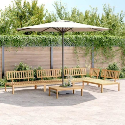 ZNTS 5 Piece Garden Pallet Sofa Set Solid Wood Acacia 3209304