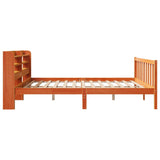 Bed Frame with Headboard without Mattress Wax Brown 200x200 cm 3306602