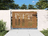 Garden Gate 85 x 100 cm Powder-coated steel Black Lockable 153233
