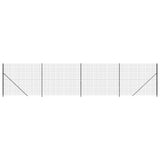 Wire Mesh Fence with Flange Anthracite 1.4x10 m 154323