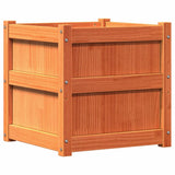 Garden Planters 2 pcs Wax Brown Solid Wood Pine 837419