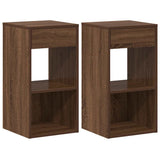 ZNTS Bedside Cabinets with Drawer 2 pcs Brown Oak 35x34x66.5 cm 858726