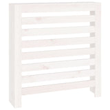 ZNTS Radiator Cover White 79.5x19x84 cm Solid Wood Pine 822592