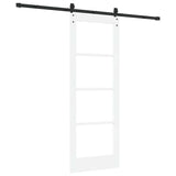 Sliding Door Manual ORKDAL White 73.5 x 198.5 cm Wood and metal 3332464