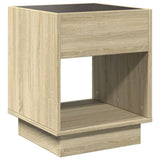 Bedside Table with Infinity LED Sonoma Oak 40x40x50 cm 3284079
