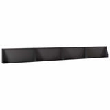 Retaining Wall 4 pcs 100 x 12 x 40 cm Steel Black 3449037