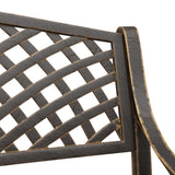 Garden Bench Bronze Cast Aluminium, Cast Iron Medium Durable 317747