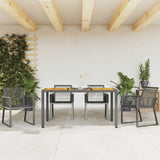 Garden Chairs 4 pcs Black Poly Rattan 4008114