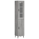Highboard Grey Sonoma 34.5x34x180 cm Engineered Wood 3199191