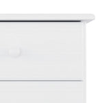 Highboard ALTA White 77x35x188 cm Solid Wood Pine 3187776