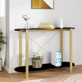 Console Table Black 110x38x75 cm Engineered Wood 345691