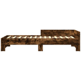 Bed Frame with Headboard Smoked Oak 80 x 200 cm Engineered Wood 8009037