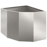 Corner Planter Silver 45 x 45 x 35 cm Stainless steel 883651