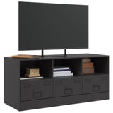 TV Cabinet Black 99x39x44 cm Steel 841733