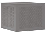 Storage Box Light Grey 55 x 53 x 57 cm Polypropylene 870582