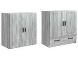 Cabinet Set 2 pcs Grey Sonoma Engineered Wood 3416940