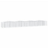 Arched Gabion Raised Bed 400x50x50 cm Galvanised Iron 153543