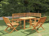 Bistro Set Brown Solid acacia wood N/A Foldable Bistro Set 3057863