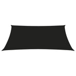 ZNTS Sunshade Sail Oxford Fabric Rectangular 5x6 m Black 135769