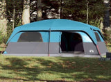 Family Tent Cabin 8-Person Blue Waterproof 94534