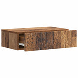 Wall-Mounted Side Table Old Wood 87.5 x 34.5 x 17 cm 898843