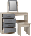 ZNTS Nevada 4 Drawer Dressing Table Set 100-105-016