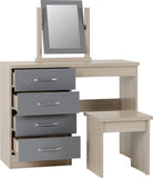 ZNTS Nevada 4 Drawer Dressing Table Set 100-105-016