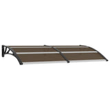 Door Canopy Black Polycarbonate 200x100cm Durable Door Canopy 45635
