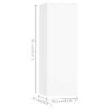 4 Piece TV Cabinet Set White 30,5x30x90 cm Engineered Wood 3078741
