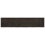 Bathroom Countertop Dark Brown 180x40x cm Treated Solid Wood 3156260