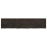 Bathroom Countertop Dark Brown 180x40x cm Treated Solid Wood 3156260
