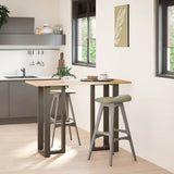 Bar Table Legs T-Shaped 2 pcs Black 50x35x cm Steel 4013091