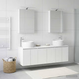 Bathroom Cabinet Set 5 pcs White Engineered Wood 3406511