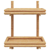 Wall Shelf with Shelf Wall-mounted Brown 39 x 26 x 60 cm Bamboo 4106587