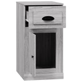 Side Cabinet with Drawer Grey Sonoma 40x50x75 cm Engineered Wood 816486