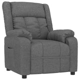 Recliner Chair Dark Grey Fabric 348109