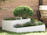 Garden Planter White 80 x 80 x 50 cm Cold-rolled Steel 873579