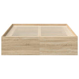 Bed Frame without Mattress Sonoma Oak 140x190 cm 3203903
