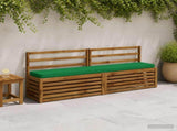 2-Piece Bench Cushions VUGHT 2 pcs 100% Polyester Green 950919