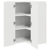 Wall Corner Cabinet LUCCA White 57 x 57 x 80 cm Engineered Wood 885075