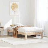 Bed Frame without Mattress 90x200 cm Solid Wood Pine 859220