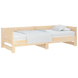 Pull-out Day Bed without Mattress Solid Wood Pine 2x cm 820262