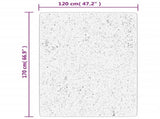 Rug HUARTE Short Pile Soft and Washable Sand 120x170 cm 375057