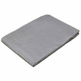 Tarpaulin with Eyelets Light Grey 6 x 12 m 90 gsm PE 42039299