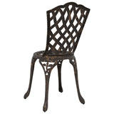 Garden Chair 2 pcs Bronze 39 x 40 x 87cm Aluminium 42002394