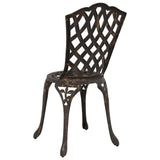 Garden Chair 2 pcs Bronze 55 x 56.5 x 91cm Aluminium 42002394