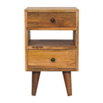 Mini Classic Multi Oak-ish Bedside IN3292