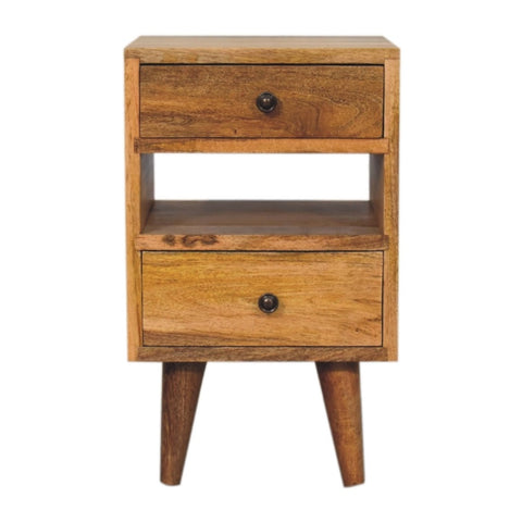 Mini Classic Multi Oak-ish Bedside IN3292