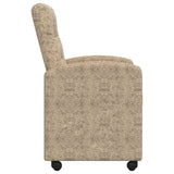 Dining Chairs with Wheels 2 pcs Light grey 57 x 67 x 98 cm 42017897