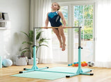Height Adjustable Gymnastics Horizontal Bar for Kids, Children Junior Kip High Bar Fitness, Light T3398P349203
